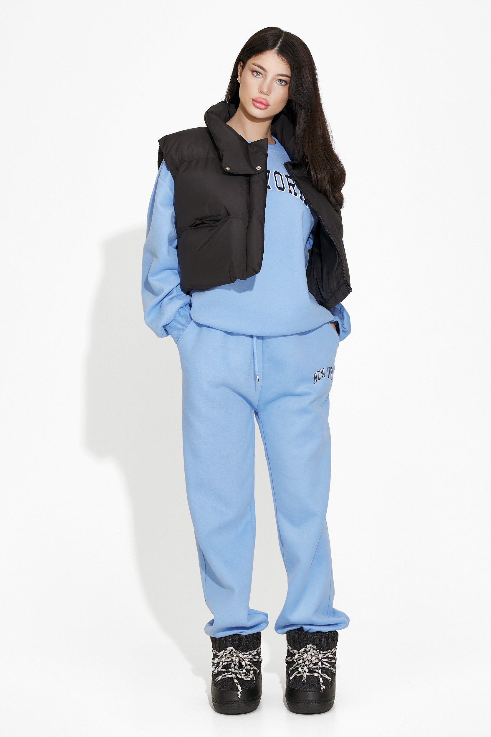 Vesta dama casual neagra Aderva Bogas