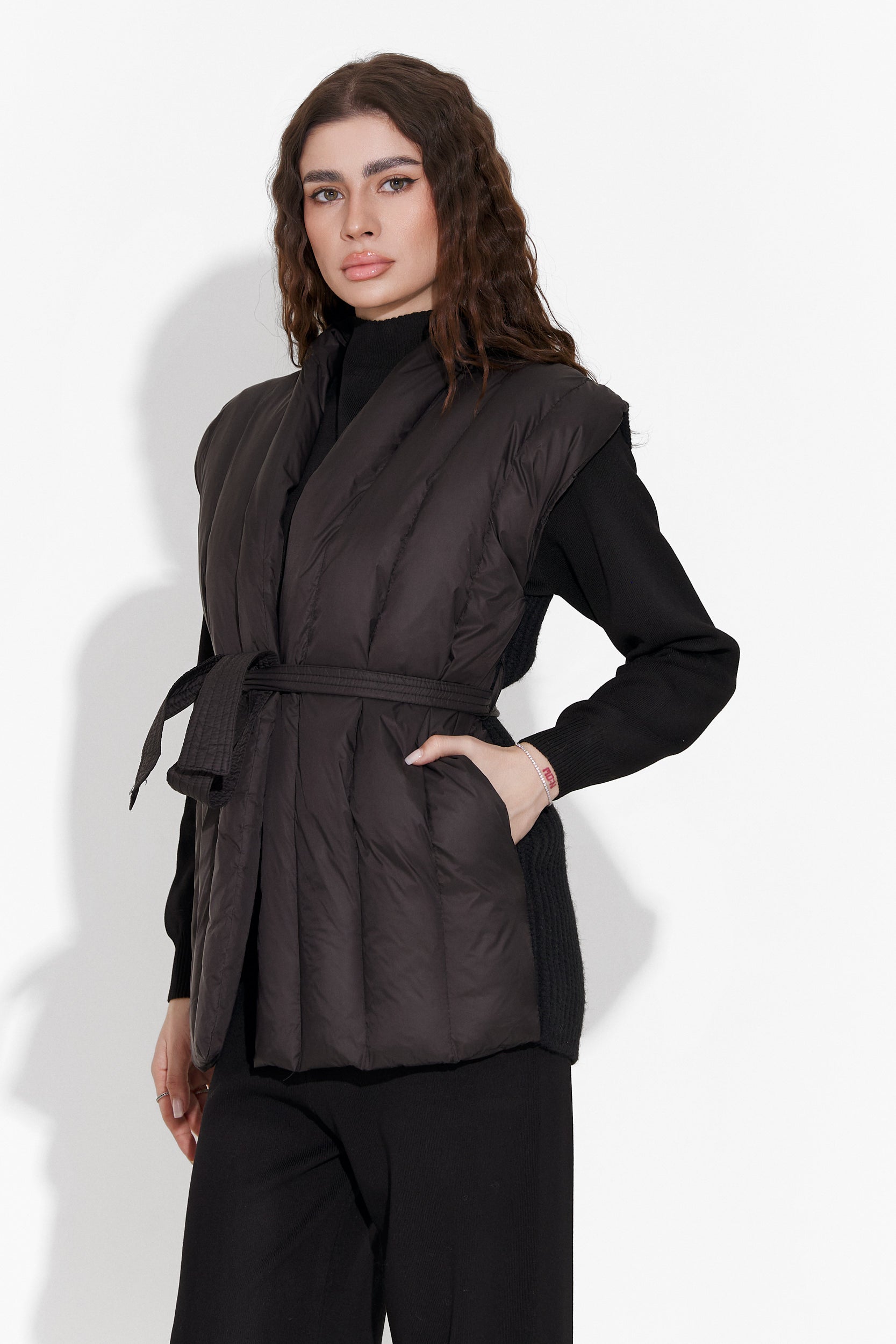 Vesta casual black lady Gisela Bogas