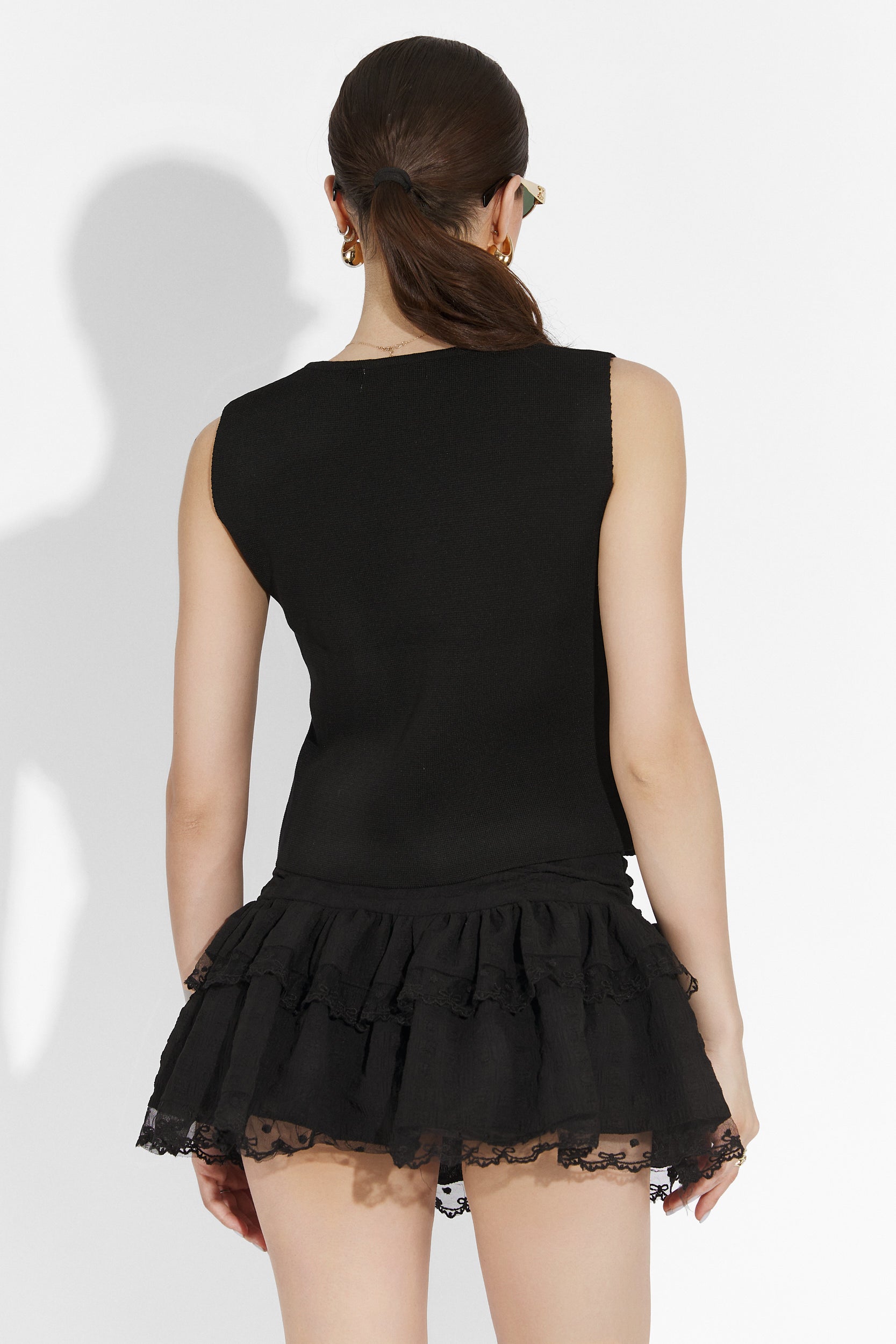 Vesta dama casual neagra Lerina Bogas