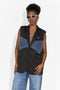 Vesta dama casual neagra Petria Bogas