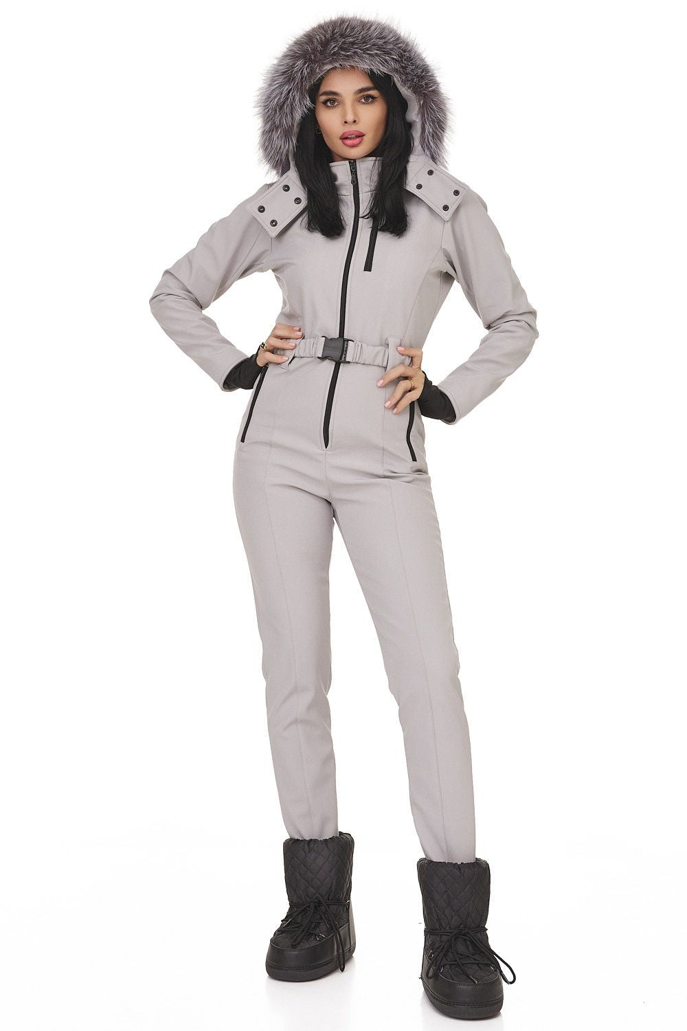 Salopeta ski casual gri Paulis Bogas