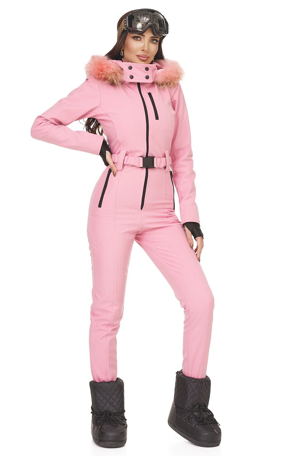Salopeta ski casual roz Paulis Bogas
